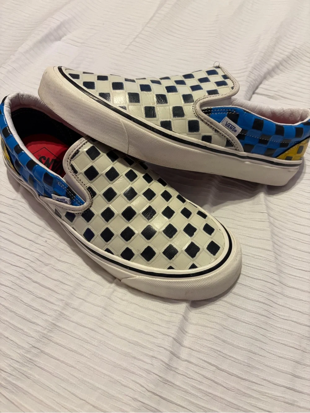 Vans Rare 2021Classic Slip-On 98 DX 'Anaheim Factory - Multi-Color Checkerboard'
